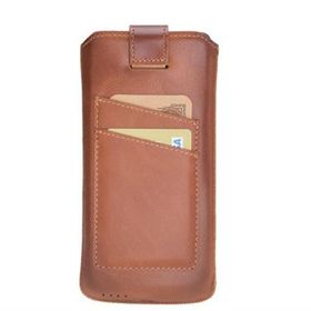 Bouletta MCCC RST2EF Taba Apple iPhone X-XS Max Uyumlu Deri Kartlıklı Kese Kılıf
