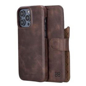 Bouletta MW36 TN03 Apple iPhone 14 Pro Deri Kahve Cep Telefonu Kılıfı