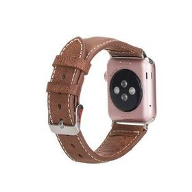 Bouletta NM1-AS2 42-44-45 mm Taba Apple Watch Uyumlu Deri Kordon