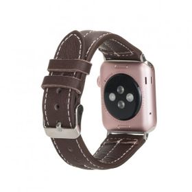 Bouletta NM3-AS3 Apple Watch 42-44-45 mm Kahve Uyumlu Deri Kordon