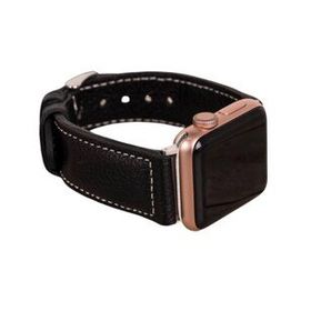 Bouletta NM4-AS1 Siyah Apple Watch 42-44-45 mm Uyumlu Deri Kordon
