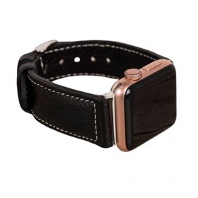 Bouletta NM4-AS1 Siyah Apple Watch 42-44-45 mm Uyumlu Deri Kordon
