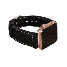 Bouletta NM4-AS1 Siyah Apple Watch 42-44-45 mm Uyumlu Deri Kordon