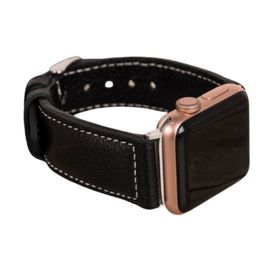 Bouletta NM4-AS1 Siyah Apple Watch 42-44-45 mm Uyumlu Deri Kordon