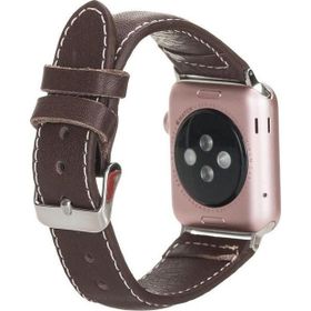 Bouletta NM4-AS4 Apple Watch 42-44-45 mm Kahve Uyumlu Deri Kordon