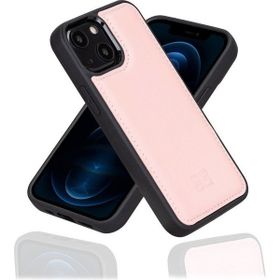 Bouletta NU2 Pembe Apple iPhone 13 Uyumlu Deri Arka Kapak