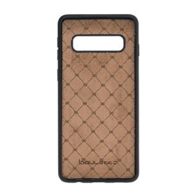 Bouletta NU2 Pembe Samsung Galaxy S10 Uyumlu Deri Arka Kapak