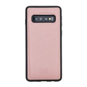 Bouletta NU2 Pembe Samsung Galaxy S10 Uyumlu Deri Arka Kapak