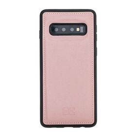 Bouletta NU2 Pembe Samsung Galaxy S10 Uyumlu Deri Arka Kapak