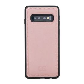 Bouletta NU2 Pembe Samsung Galaxy S10 Uyumlu Deri Arka Kapak