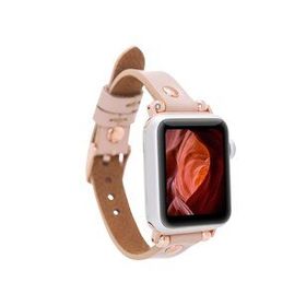 Bouletta RG NU1 38-40-41 mm Pembe Apple Watch Uyumlu Deri Kordon