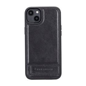 Bouletta RST1 Apple iPhone 14 Plus Deri Standlı Siyah Cep Telefonu Arka Kapak