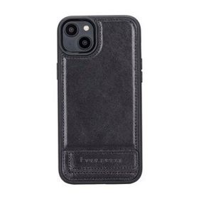 Bouletta RST1 Apple iPhone 14 Plus Deri Standlı Siyah Cep Telefonu Arka Kapak