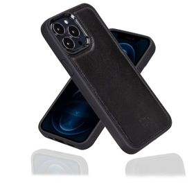 Bouletta RST1 Siyah Apple İphone 13 Pro Max Uyumlu Deri Arka Kapak
