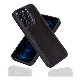 Bouletta RST1 Siyah Apple İphone 13 Pro Max Uyumlu Deri Arka Kapak