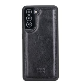 Bouletta RST1 Siyah Samsung Galaxy S21 Uyumlu Deri Arka Kapak