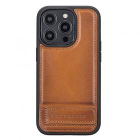 Bouletta RST2E Apple iPhone 14 Pro Deri Standlı Taba Cep Telefonu Arka Kapak