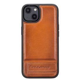 Bouletta RST2EF Apple iPhone 14 Uyumlu Deri Standlı Taba Cep Telefonu Arka Kapak