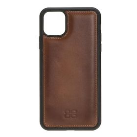 Bouletta RST2EF Taba Apple İphone 11 Pro Max Uyumlu Deri Arka Kapak