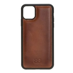 Bouletta RST2EF Taba Apple İphone 11 Pro Max Uyumlu Deri Arka Kapak