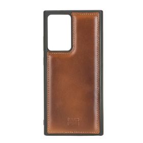 Bouletta RST2EF Taba Samsung Galaxy Note 20 Ultra Uyumlu Deri Arka Kapak