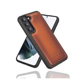 Bouletta RST2EF Taba Samsung Galaxy S22 Plus Uyumlu Deri Arka Kapak