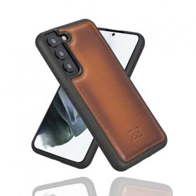 Bouletta RST2EF Taba Samsung Galaxy S22 Plus Uyumlu Deri Arka Kapak