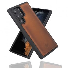 Bouletta Rst2ef Taba Samsung Galaxy S22 Ultra Uyumlu Deri Arka Kapak