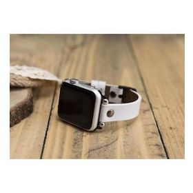 Bouletta ST F3 38-40-41 mm Beyaz Apple Watch Uyumlu Deri Kordon