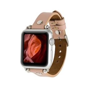 Bouletta ST NU1 38-40-41 mm Pembe Apple Watch Uyumlu Deri Kordon