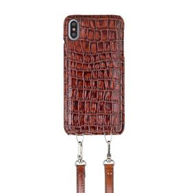 Bouletta SUW YK06 Apple iPhone XS Max Uyumlu Deri Askılı Kılıf