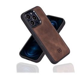 Bouletta TN03 Kahve Apple İphone 13 Pro Uyumlu Deri Arka Kapak