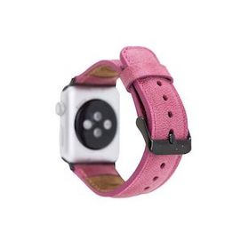Bouletta TN08 38-40-41 mm Pembe Apple Watch Uyumlu Deri Kordon