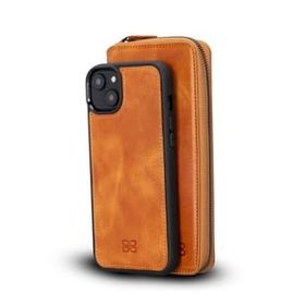 Bouletta TN11 Apple iPhone 14 Plus Deri Zip Taba Cep Telefonu Kılıfı