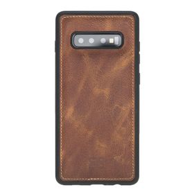 Bouletta TN11 Taba Samsung Galaxy S10 Uyumlu Deri Arka Kapak