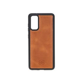 Bouletta TN11 Taba Samsung Galaxy S20 Uyumlu Deri Arka Kapak