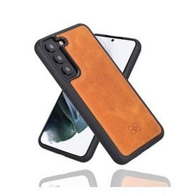 Bouletta TN11 Taba Samsung Galaxy S22 Plus Uyumlu Deri Arka Kapak