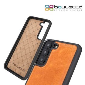 Bouletta TN11 Taba Samsung Galaxy S22 Uyumlu Deri Arka Kapak