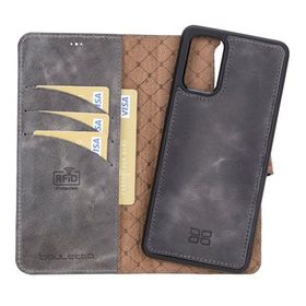 Bouletta TN18EF Gri Apple iPhone 11 Pro Max Uyumlu Deri Arka Kapak