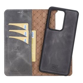 Bouletta TN18EF Gri Apple iPhone 11 Pro Uyumlu Deri Arka Kapak