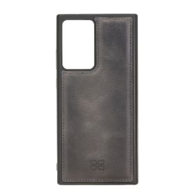 Bouletta TN18ef Gri Samsung Galaxy Note 20 Ultra Uyumlu Deri Arka Kapak
