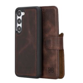 Bouletta TN3 Kahve Samsung Galaxy S23 Uyumlu Deri Cüzdanlı Kılıf