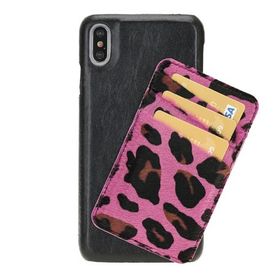 Bouletta UJDE RST1-LEO39 Apple iPhone XS Max Uyumlu Kartlıklı Deri Arka Kapak