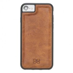 Bouletta V18 Taba Apple iPhone 7-8-SE Uyumlu Deri Arka Kapak