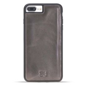 Bouletta V23 Füme Apple iPhone 7-8 Plus Uyumlu Deri Arka Kapak