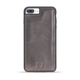 Bouletta V23 Füme Apple iPhone 7-8 Plus Uyumlu Deri Arka Kapak