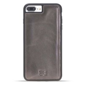 Bouletta V23 Füme Apple iPhone 7-8 Plus Uyumlu Deri Arka Kapak