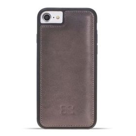 Bouletta V23 Füme Apple iPhone 7-8-SE Uyumlu Deri Arka Kapak