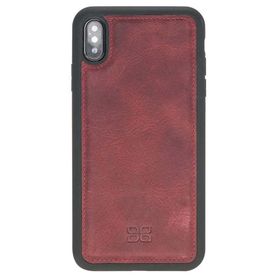 Bouletta V25 Kırmızı Apple iPhone XS Max Uyumlu Deri Arka Kapak
