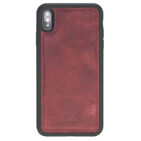 Bouletta V25 Kırmızı Apple iPhone XS Max Uyumlu Deri Arka Kapak